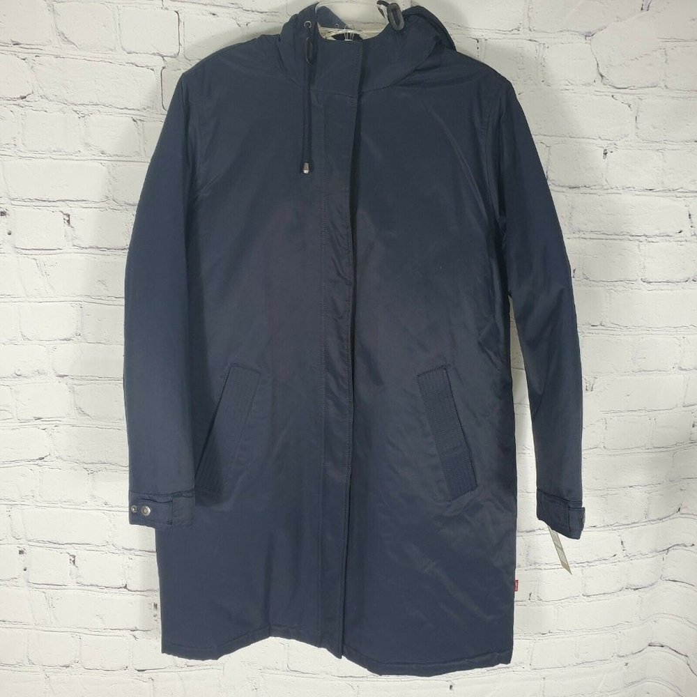 Levi's Women's Size L Navy Puffer Sherpa Lined Parka Jacket